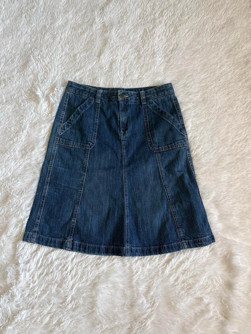 Denim Midi Skirt